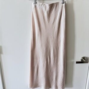 Babaton Satin Silk Slip Skirt